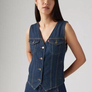Levi's Loose Fit Denim Vest Size Small